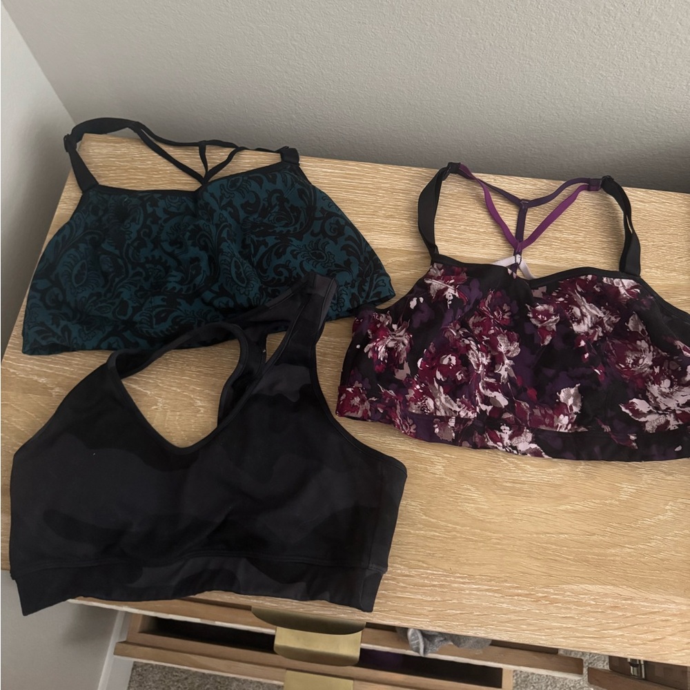 3pk sports bras - barely used